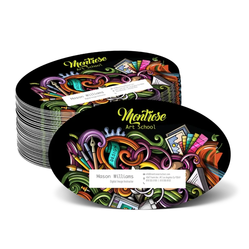 Oval Business Cards