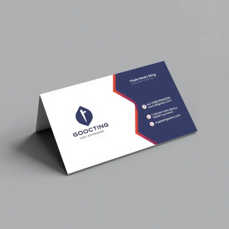 Foldover Even Fold Business Cards