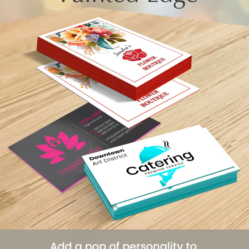 Painted Edge Business Cards
