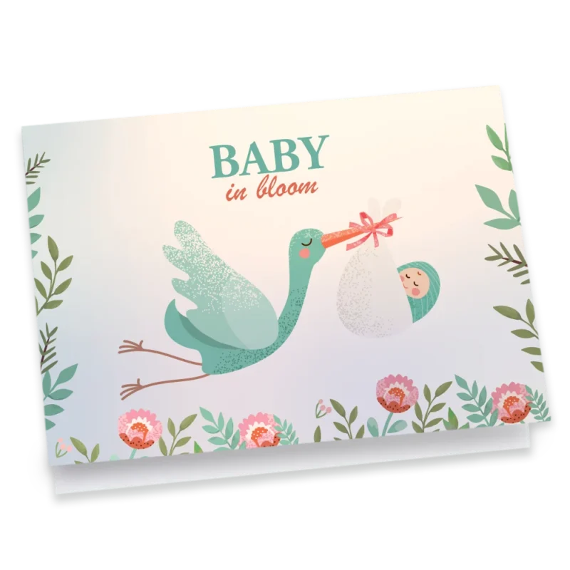 Half-fold Baby Announcements