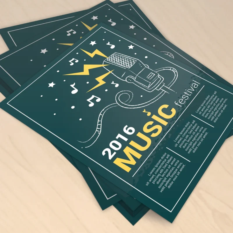 Cardstock Single-Sheet Flyers