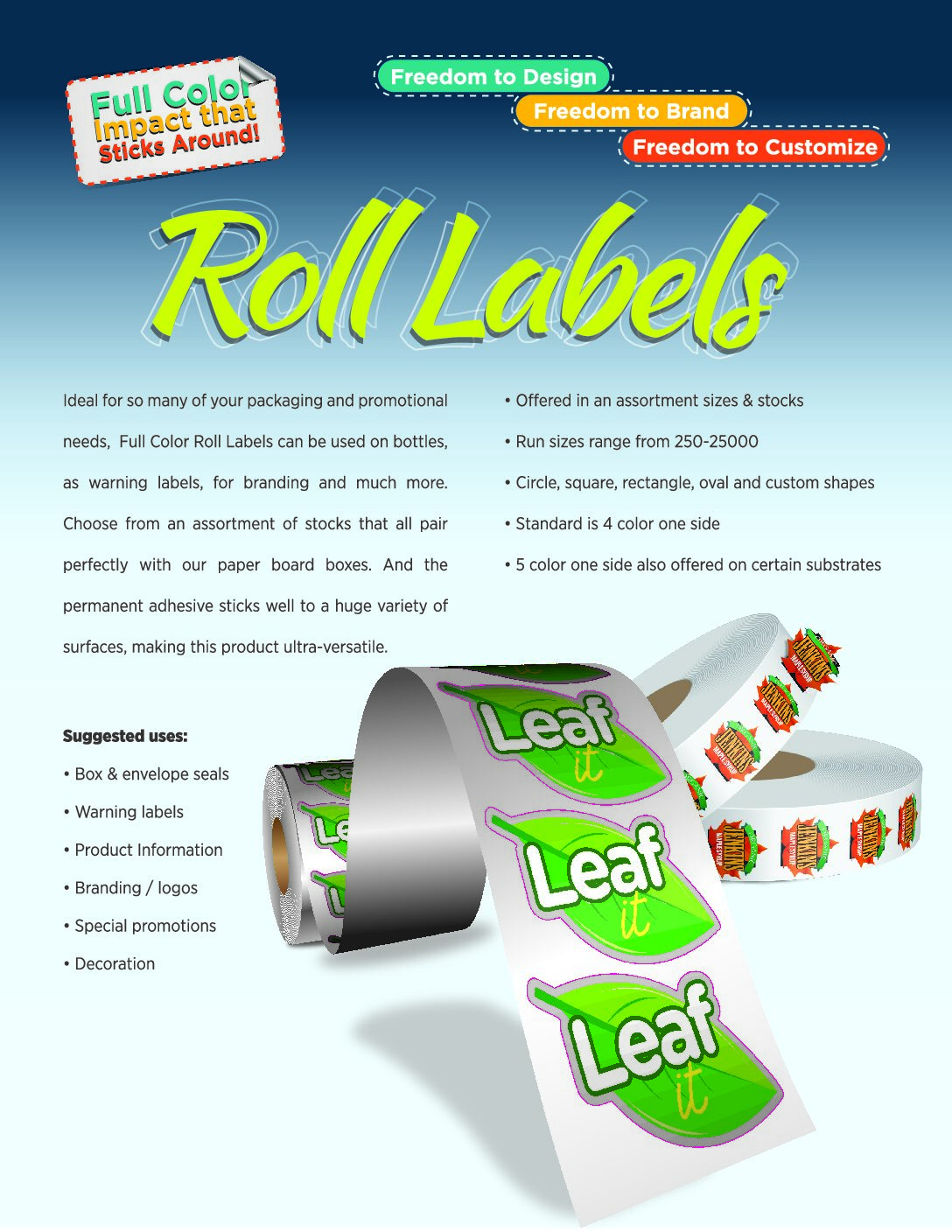 Custom Shape Crack n' Peel Stickers